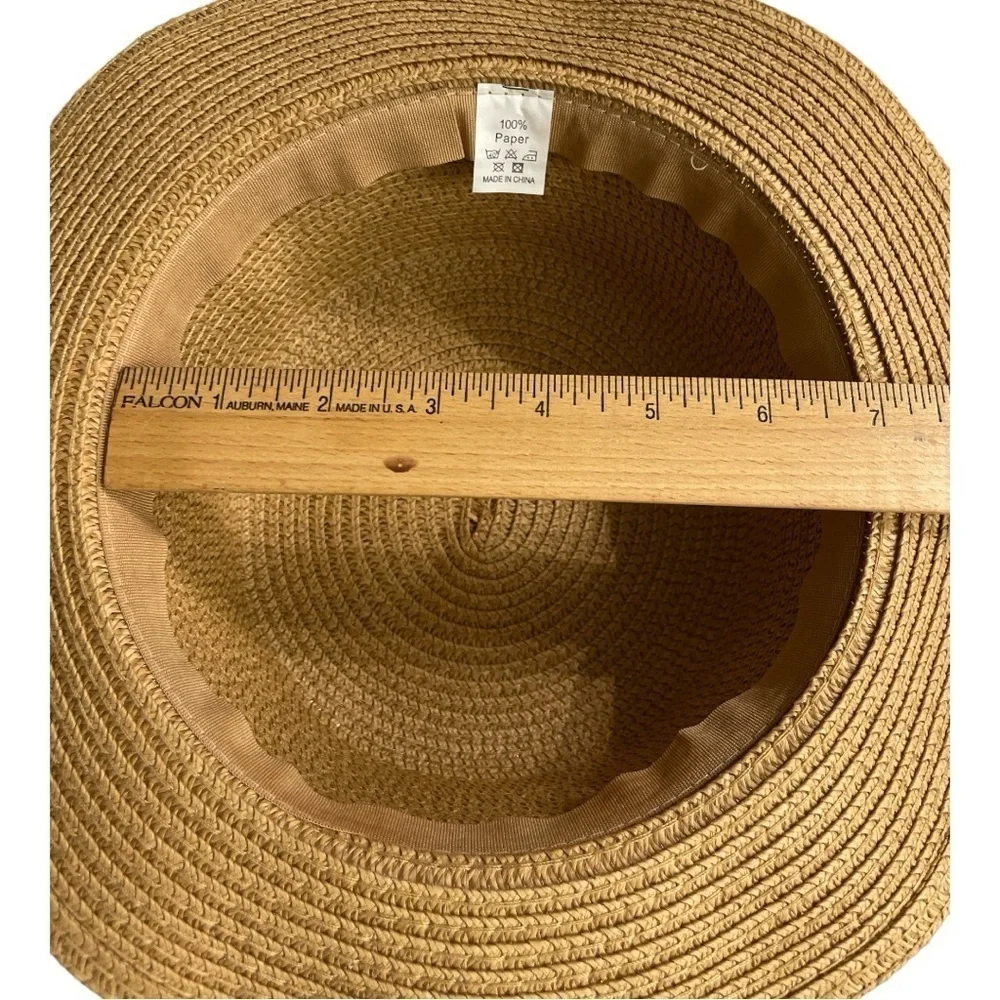 100% Paper straw hat. Timeless style soft durable. Lightweight and comfortable
